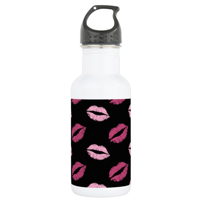 Pink Kisses 532 Ml Water Bottle (Front)