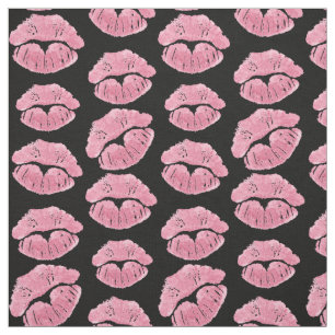 Pink Kisses Fabric Love Kiss Valentine's Fabrics