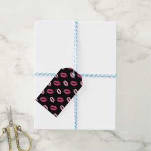 Pink Kisses Gift Tags