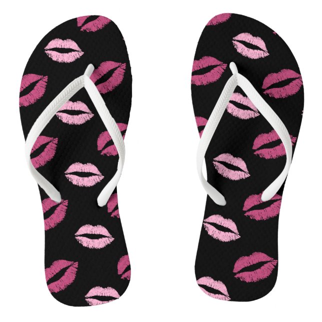 Pink Kisses Jandals (Footbed)