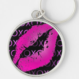 Pink Kisses Key Ring