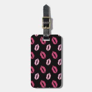 Pink Kisses Luggage Tag