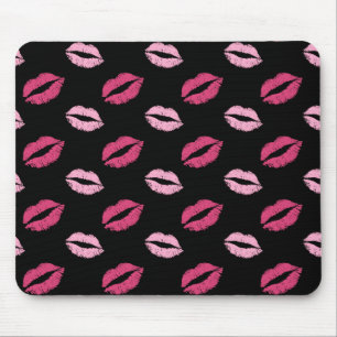 Pink Kisses Mouse Pad