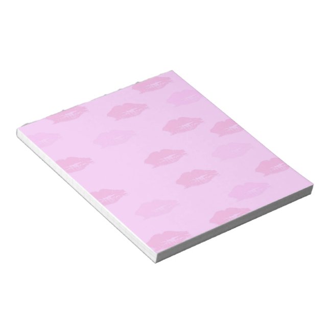 Pink Kisses Notepad (Angled)