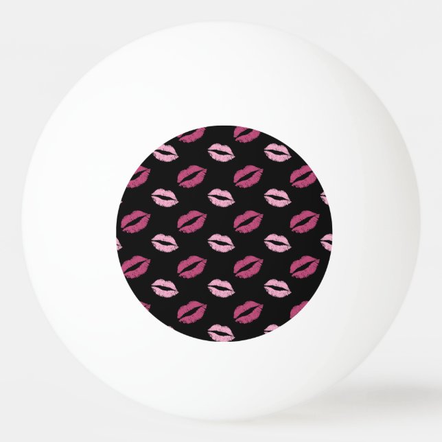 Pink Kisses Ping Pong Ball (Front)