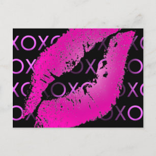 Pink Kisses Postcard