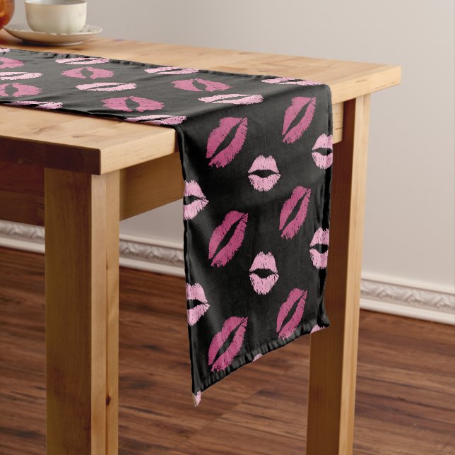 Pink Kisses Short Table Runner (In Situ)