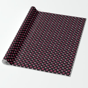 Pink Kisses Wrapping Paper