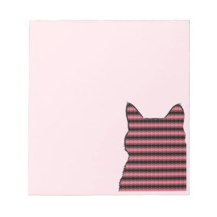 Pink Kitten Cat in the Corner Notepad