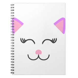 Pink kitty cat notebook