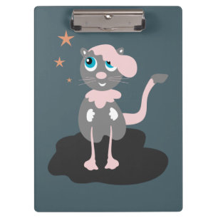 Pink Kitty Clipboard