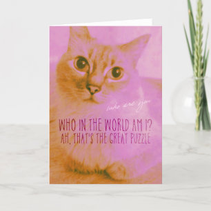 PINK KITTY Greeting Card