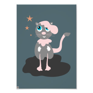 Pink Kitty Photo Print