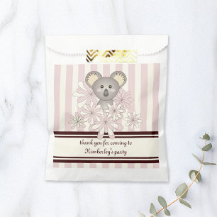 Pink Koala Baby Girl Shower / Kids Birthday Party Favour Bags