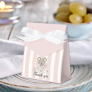 Pink Koala Baby Shower Kids Party Thank You Favour Box