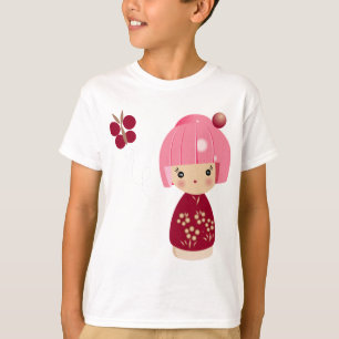 Pink Kokeshi Triplet Kids' Tee