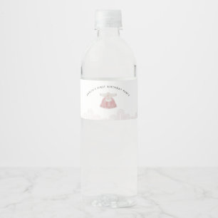 Pink Korean Doljanchi water bottle label