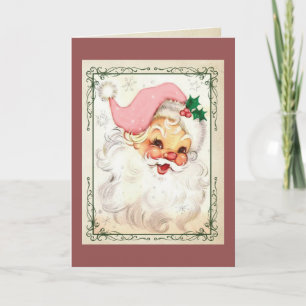 Pink Kringle Christmas Card