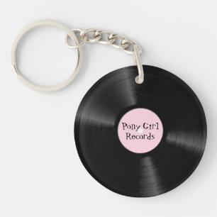 Pink Label Record Key Ring