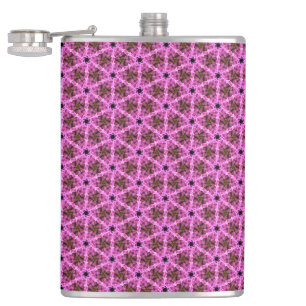 Pink Labyrinth Hip Flask