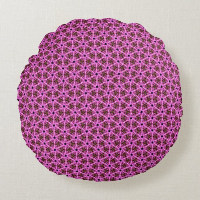 Pink Labyrinth  Round Cushion (Front)