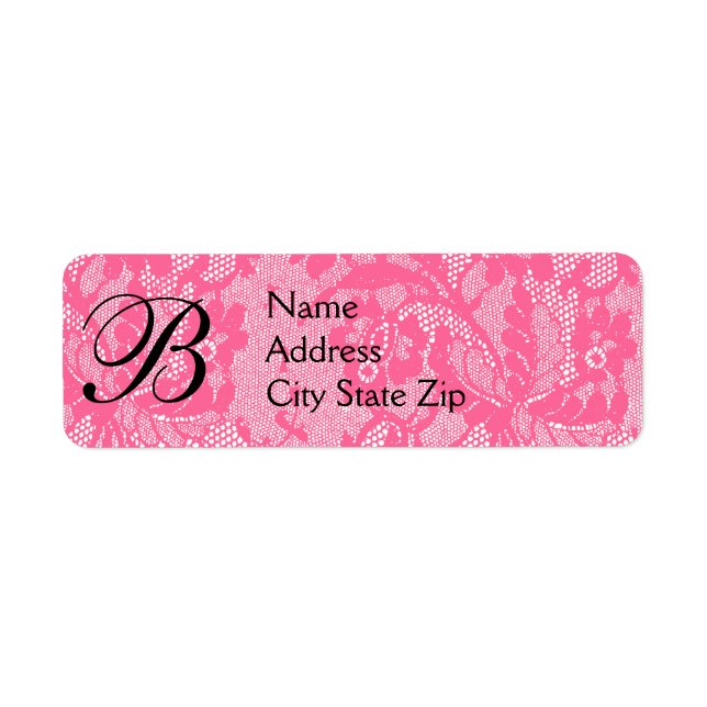 Pink lace monogram (Front)