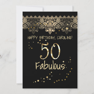 Pink lace romantic black gradient bronze lacy anni invitation