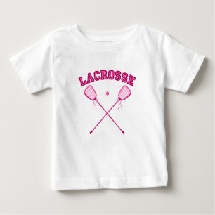 Pink Lacrosse Logo Baby T-Shirt
