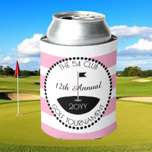 Pink Ladies Golf  Club Logo Can Cooler