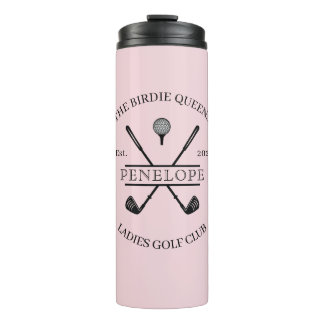 Pink Ladies Golf Club Name Thermal Tumbler