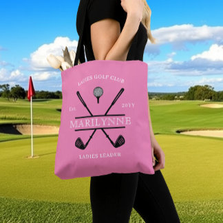 Pink Ladies Golf Club Name Tote Bag