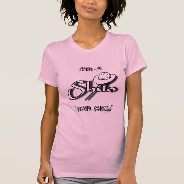 Pink Ladies Shilo "BAD GIRL" Camisole (Fitted) T-Shirt (Front)