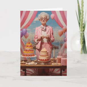 Pink Lady Birthday Party Invitation