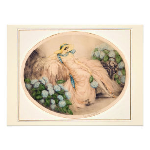 Pink Lady by Louis Icart Photo Print