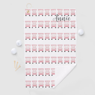 Pink Lady Golf Carts Personalised Towel
