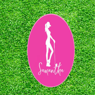 Pink Lady Monogram  Coaster