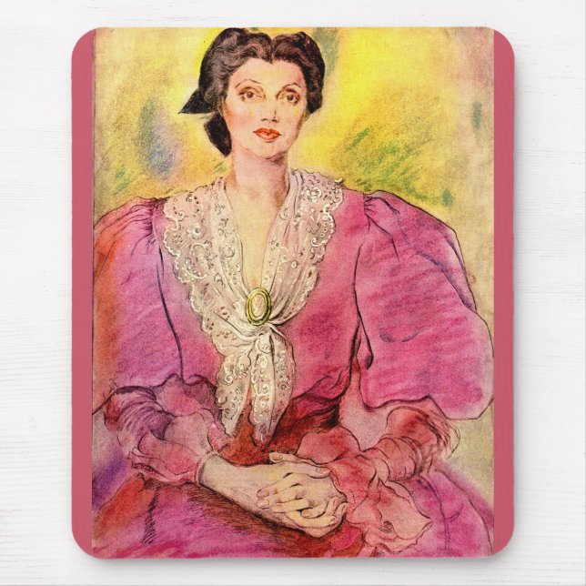 pink lady mouse pad (Front)