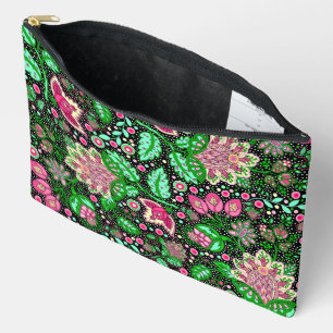 Pink Lady Slipper Flower NH State Wildflower Accessory Pouch
