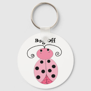 Pink Ladybug - Bug Off Key Ring