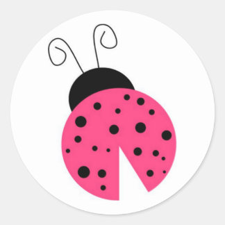 Pink Ladybug Sticker