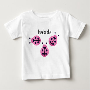 Pink Ladybugs Baby T-Shirt