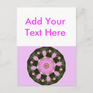 Pink Ladybugs Dancing Queen Bee Pink Orchid Postcard