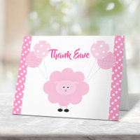 Pink Lamb Balloons Girl Baby Shower Cute Sweet