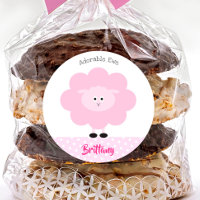 Pink Lamb Cute Adorable Ewe Back to School Name