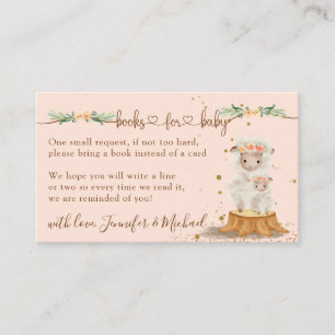 Pink Lamb Mother and Baby Enclosure Card