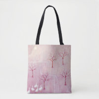Pink Landscape Painting