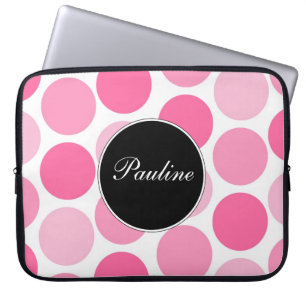 Pink Laptop Monogram Sleeves