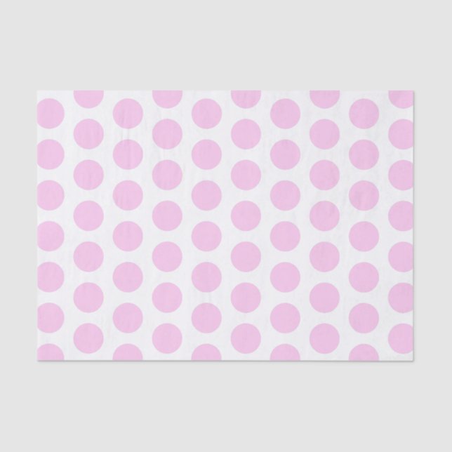 Pink Large Polka Dot Tissue Paper (Front)