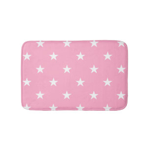 Pink Large Stars Bath Mat