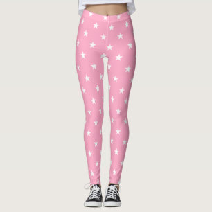 Pink Large Stars Leggings